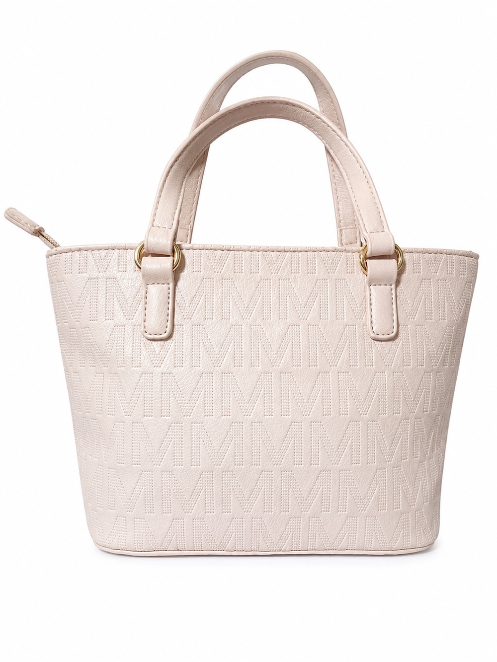 EUC MKF Collection Arya Signature Embossed Vegan Leather Tote Bag